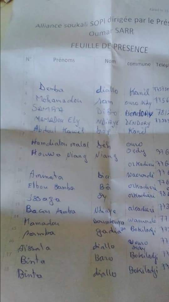 Pds/Alliance Suqali Sopi du département de Kanel: « Avec Oumar Sarr, l’authenticité du parti est garantie » Pds/Alliance Suqali Sopi du département de Kanel: « Avec Oumar Sarr, l’authenticité du parti est garantie »