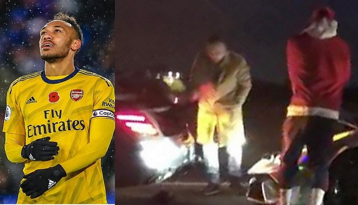 Aubameyang victime d’un accident au volant de sa Lamborghini