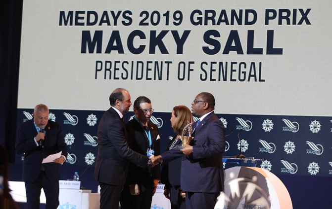 Récompense : le président Macky Sall a reçu le prix MEDays 2019 au Maroc