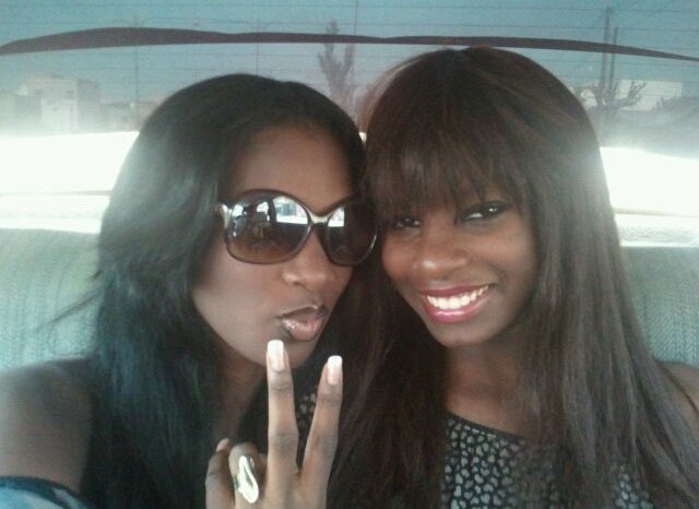 Mame Diarra "Lissa" avec sa petite soeur, Sophia Thiam