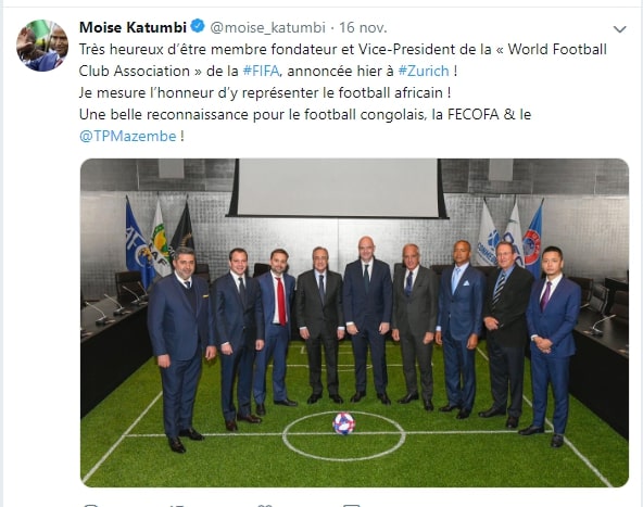 Après son échec en politique, Moïse Katumbi est nommé à la FIFA Après son échec en politique, Moïse Katumbi est nommé à la FIFA