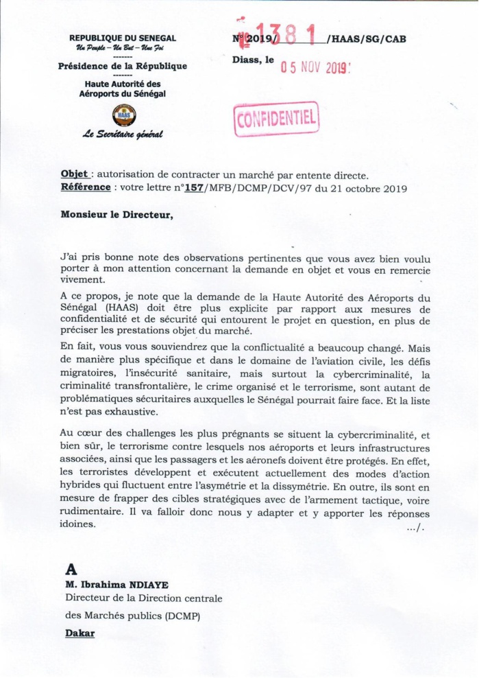 Un marché de gré à gré pollue encore l'atmosphère à l'aéroport international de Blaise Diagne
