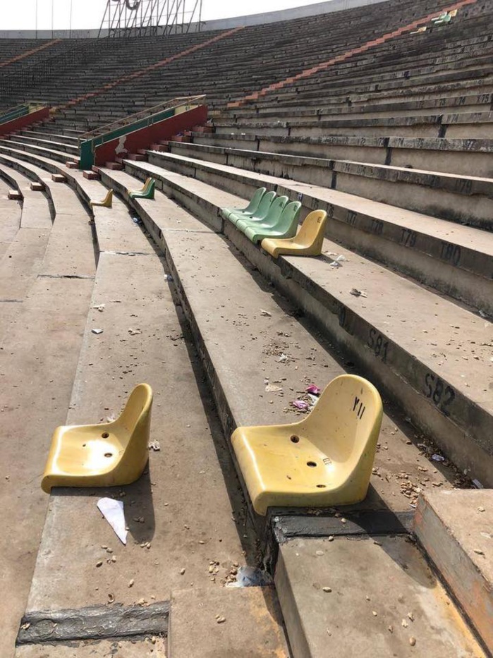 Photos: Regardez l'état de délabrement du stade Léopold Senghor