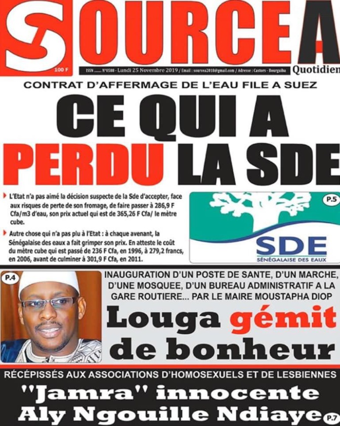 Contrat d’affermage de l’eau : Pourquoi le Gouvernement a troqué la Sde contre la Société française Suez
