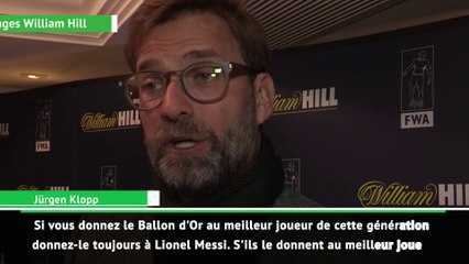 Ballon d'Or 2019 : Jürgen Klopp écarte Sadio Mané et vote pour Messi ou Van Dijk
