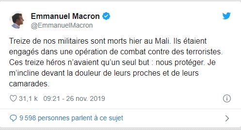 En France et au Mali, pluie d'hommages aux treize soldats français tués