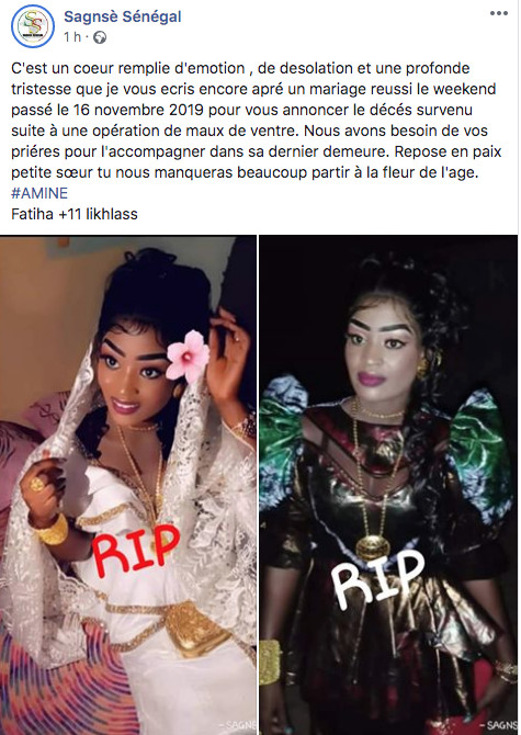 Mariée le week-end dernier, cette jeune femme rend finalement l’âme