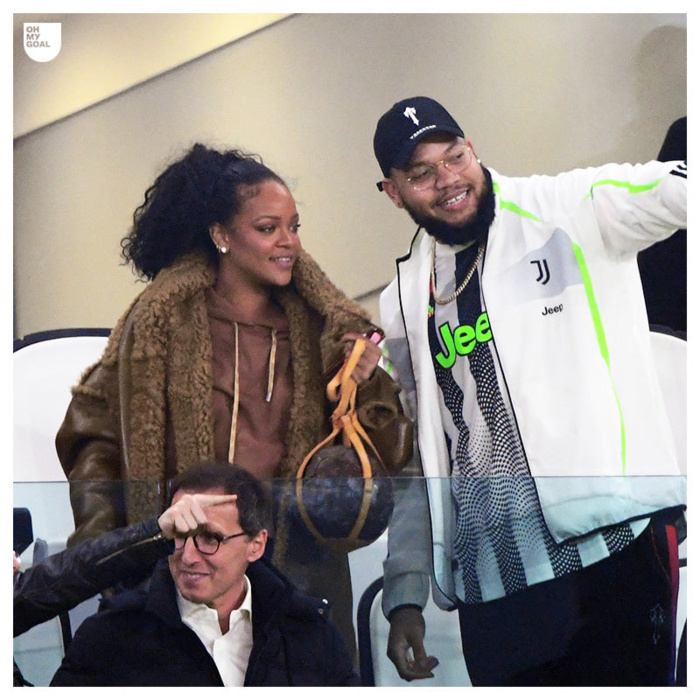 LDC – Juventus / Athletico: Rihanna était à Turin pour encourager son ami Cristiano Ronaldo (Photos)