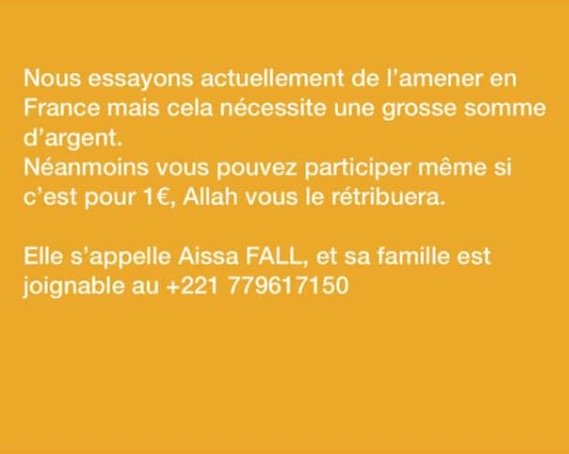 Aïssa Fall, victime de brûlures: "Mon cœur peut lâcher à tout moment"
