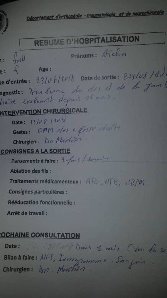 Aïssa Fall, victime de brûlures: "Mon cœur peut lâcher à tout moment"