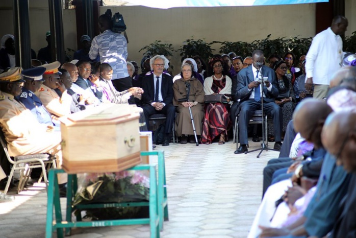 PHOTOS – Les images tristes de la levée du corps de l’épouse de Léopold Sédar Senghor, Colette Senghor