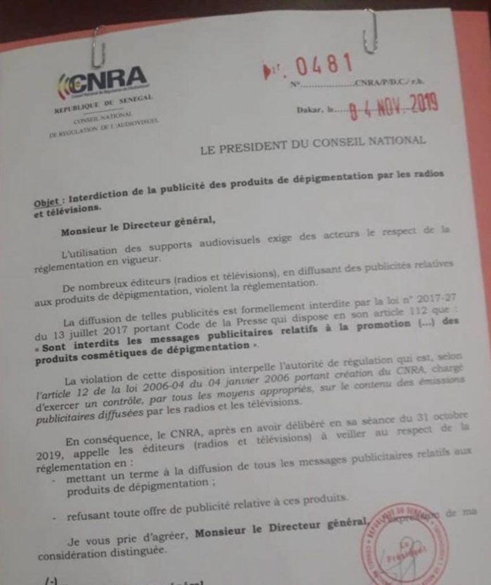 Publicité sur le "khessal": Marodi et la Tfm violent l’interdiction du CNRA