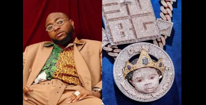 Davido débourse 410 000 dollars pour un collier en diamants pour son fils (photos)