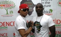 El Hadji Diouf et Akon à la prestation de serment du président Macky Sall