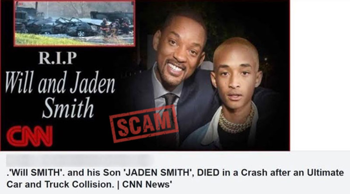 Will Smith et son fils morts dans un accident de voiture? Ce qui se cache derrière cette rumeur qui affole la toile Will Smith et son fils morts dans un accident de voiture? Ce qui se cache derrière cette rumeur qui affole la toile