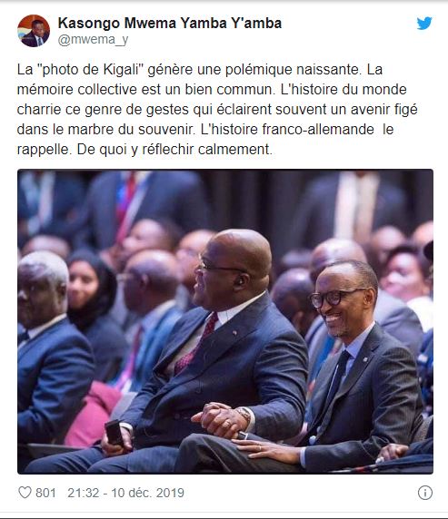 Une photo de Félix Tshisekedi et Paul Kagame fait polémique en RDC Une photo de Félix Tshisekedi et Paul Kagame fait polémique en RDC