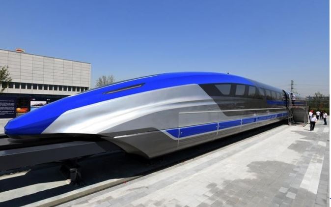 Le nouveau train chinois à sustentation magnétique atteint une vitesse de 600 km/H