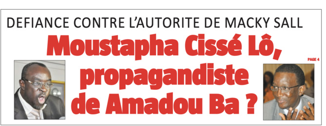 Moustapha Cissé Lô, propagandiste de Amadou Bâ ?