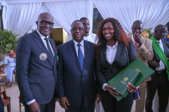 Photos: l'homme d'affaires Babacar Ngom élevé au rang de Grand Officier de l'Ordre National du Lion