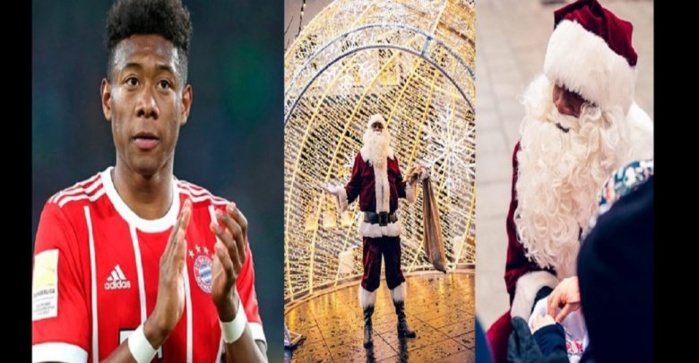 Munich: David Alaba se déguise en Père Noël dans la rue (PHOTOS)