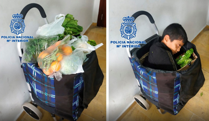 Un couple marocain arrêté à la frontière espagnole: il cachait un enfant dans leur chariot de courses
