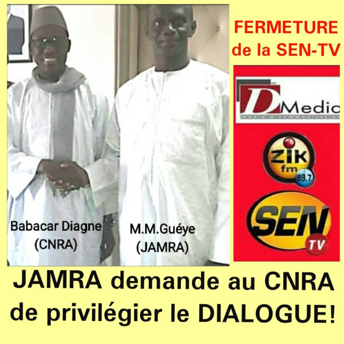 FERMETURE DE LA SEN-TV: JAMRA invite le CNRA à privilégier le dialogue !