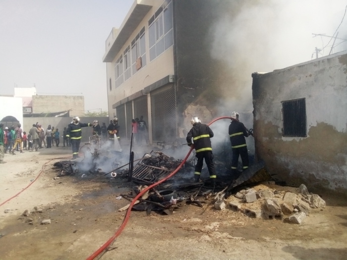 Kaolack: Un atelier de mécanicien ravagé par un incendie