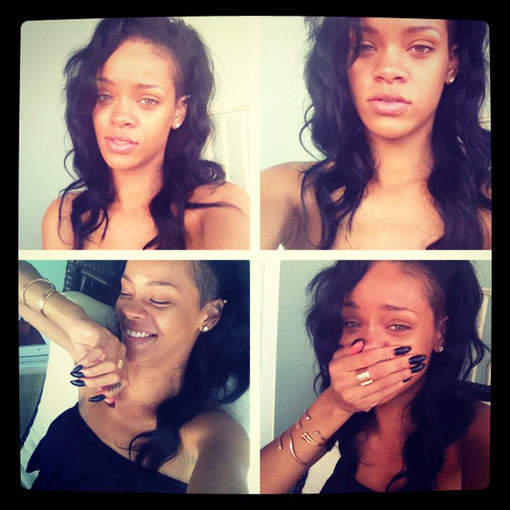 Rihanna a honte de ses propres photos