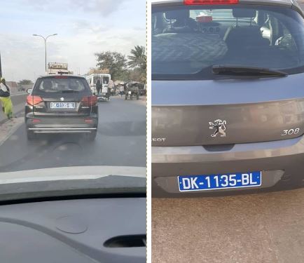 Photos: Incroyable, 2 véhicules différents avec le même numéro d’immatriculation