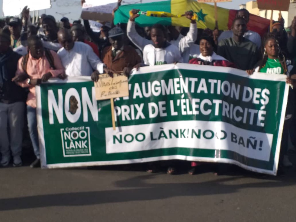 MARCHE "NIO LANK" contre la hausse de l'électricité: Les images de la rencontre !