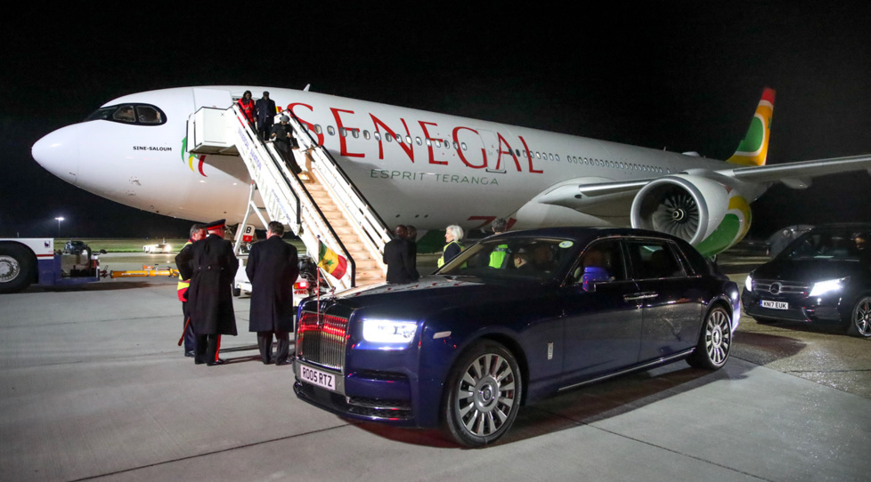 Arrivée à Londres du Président Macky Sall