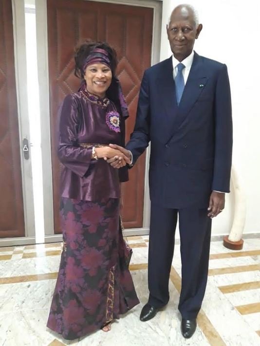 PHOTOS - Retrouvaille chaleureuse entre Me Aissata Tall Sall et Abdou Diouf