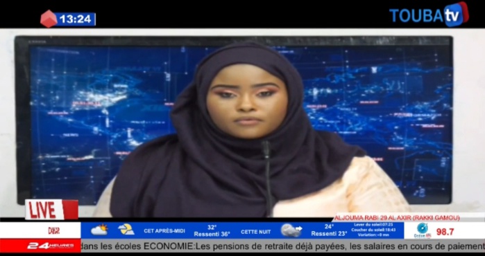 PHOTOS -  Ndèye Lissa Cissokho,  la nouvelle présentatrice du JT  de 13 heures de la télévision Touba TV