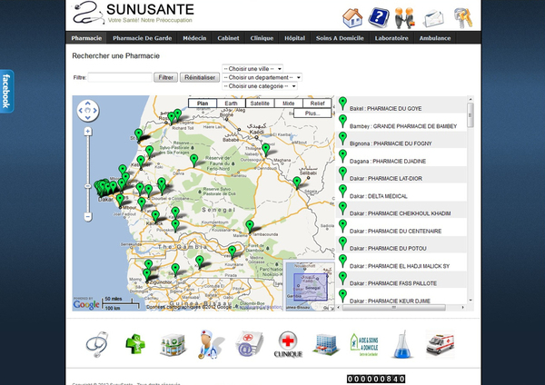 « SUNUSANTE » Le premier portail sur la santé avec un Système de géolocalisation en Afrique