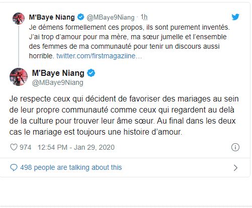 Mbaye Niang dément First Magazine sur «sa préférence à être ruiné par une femme blanche plutôt qu’une Africaine» Mbaye Niang dément First Magazine sur «sa préférence à être ruiné par une femme blanche plutôt qu’une Africaine»