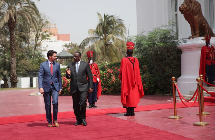 PHOTOS - Les temps forts de la rencontre entre Macky Sall et Justin Trudeau au Palais 