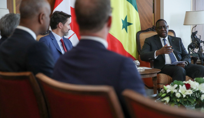 PHOTOS - Les temps forts de la rencontre entre Macky Sall et Justin Trudeau au Palais 