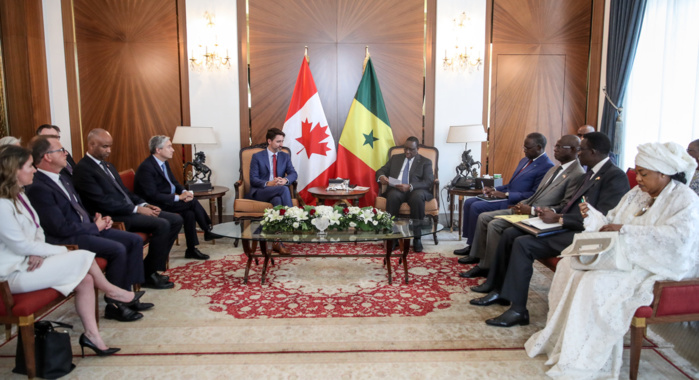 PHOTOS - Les temps forts de la rencontre entre Macky Sall et Justin Trudeau au Palais 