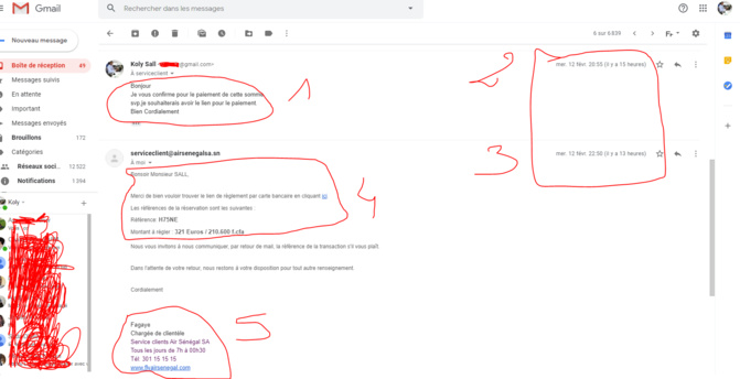 Air Sénégal - Présents 1h 45mn avant le décollage, 4 passagers ratent le vol Air Sénégal - Présents 1h 45mn avant le décollage, 4 passagers ratent le vol