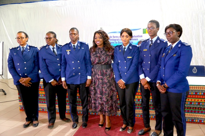 PHOTOS - Distinction: Amy Sarr Fall honorée par les femmes gendarmes