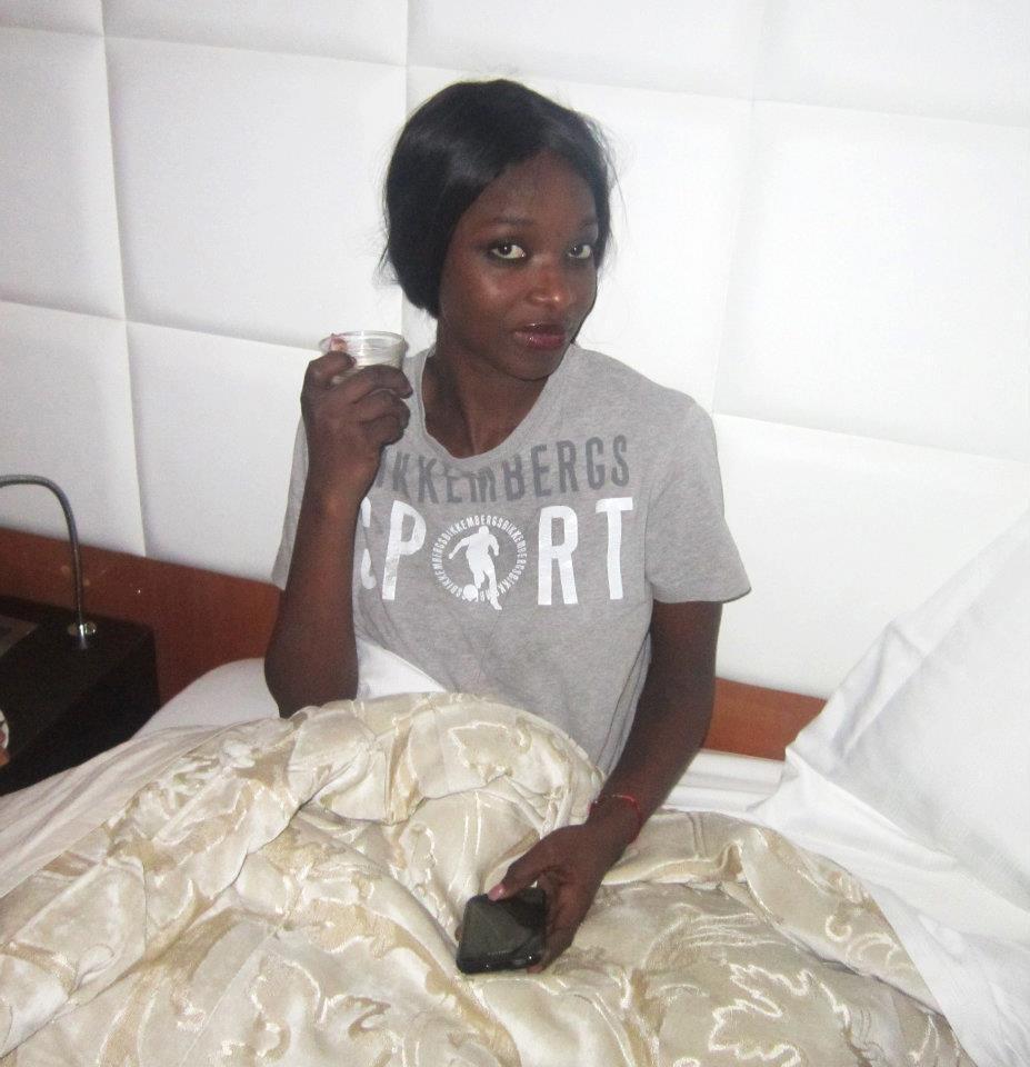 La jet-setteuse Iman de channel en mode relax