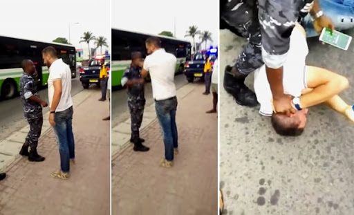 Côte d'Ivoire: le Tunisien 'gifleur' de policier, sévèrement corrigé