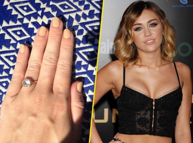 Miley Cyrus est fiancée Miley Cyrus est fiancée