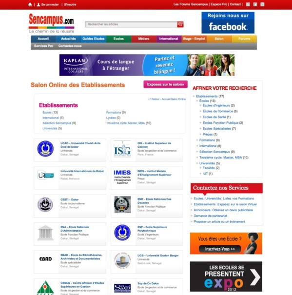 Un nouveau portail web pour réussir ses études et préparer son avenir!