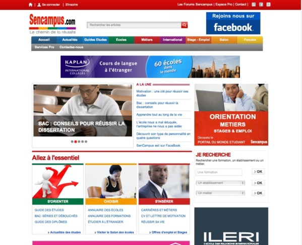 Un nouveau portail web pour réussir ses études et préparer son avenir!