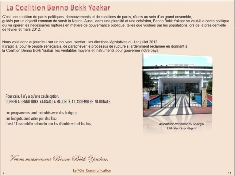 PUBLICITE BENNO BOKK YAAKAR