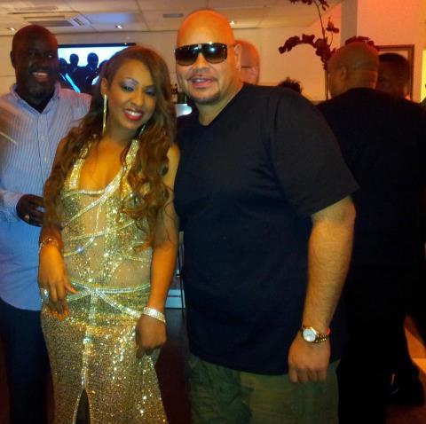 Viviane Chidid en compagnie de Fat Joe à Bata