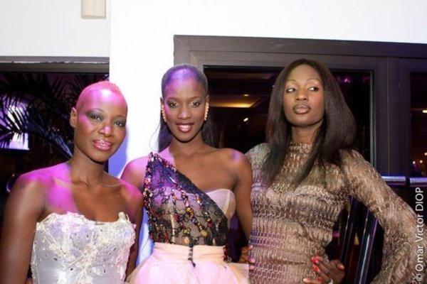 Photo : Fleur Mbaye, Lissa et Fatoutine aux trophées de la mode