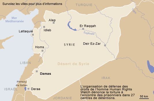 La Syrie ou l'"Archipel de la torture", selon HRW