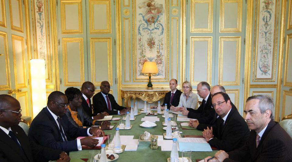 [Photos] Macky Sall reçu par François Hollande à l'Elysée